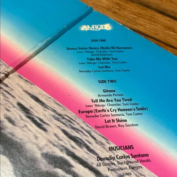 SANTANA Amigos 1976 CBS PC 33576 Columbia Vinyl Record LP - Picture 6 of 12